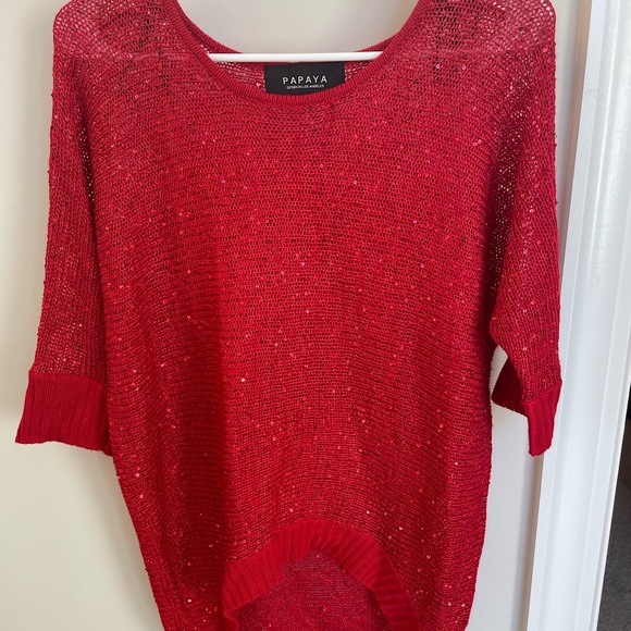Sparkly Red Sweater - Picture 1 of 2